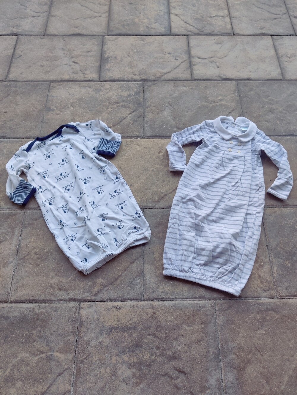 Bundle Of 2 Baby Sleeper Gowns Size 0-3 Months